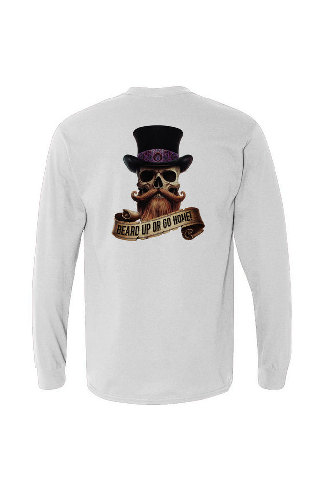 
                      
                        Skull & Stache: Beard Up or Go Home Long Sleeve
                      
                    