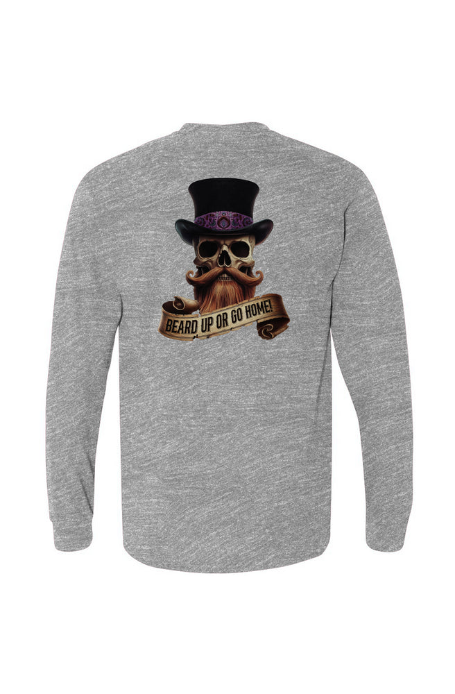 Skull & Stache: Beard Up or Go Home Long Sleeve